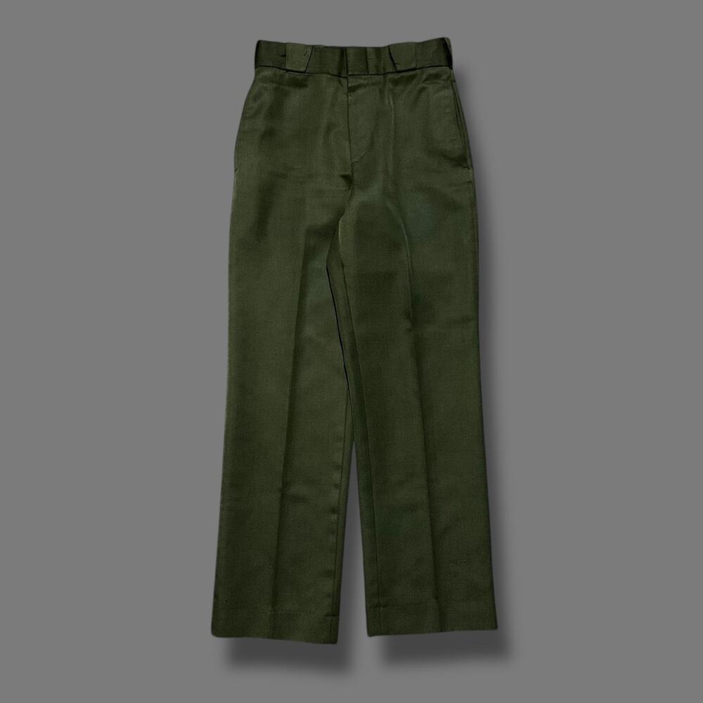 Vintage Sheriff Pants Los Angeles Uniform Costume 90s Olive Green Military 27x29